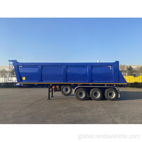 Semi-trailer Tipper 3 axles Coal transport semi trailer with rear dump Supplier